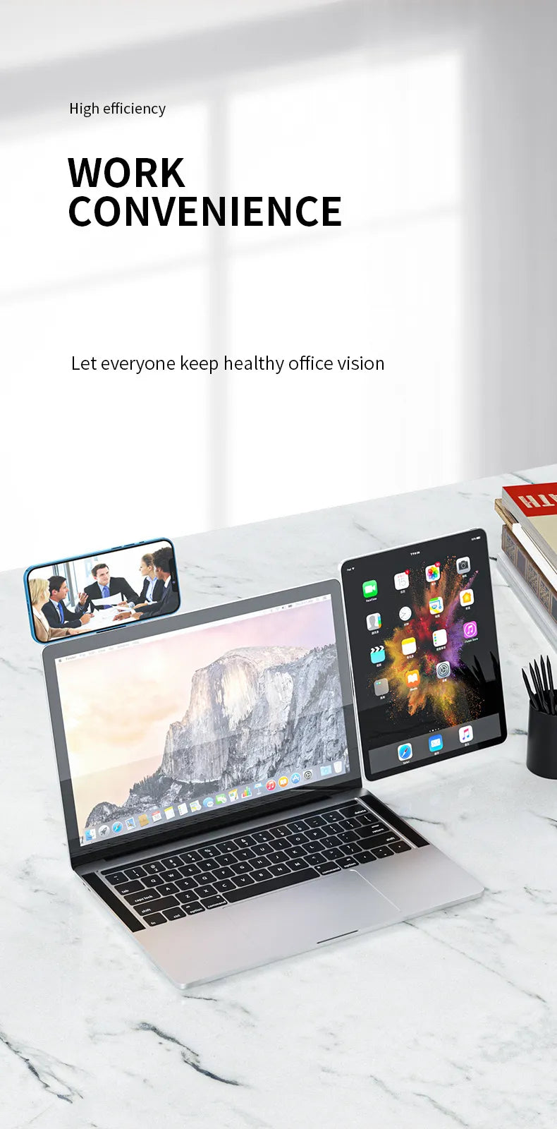 Adjustable Magnetic Laptop Side Mount Clip