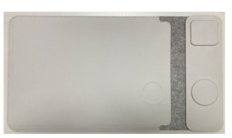 Portable Laptop Sleeve with Wireless Charging Desk Mat